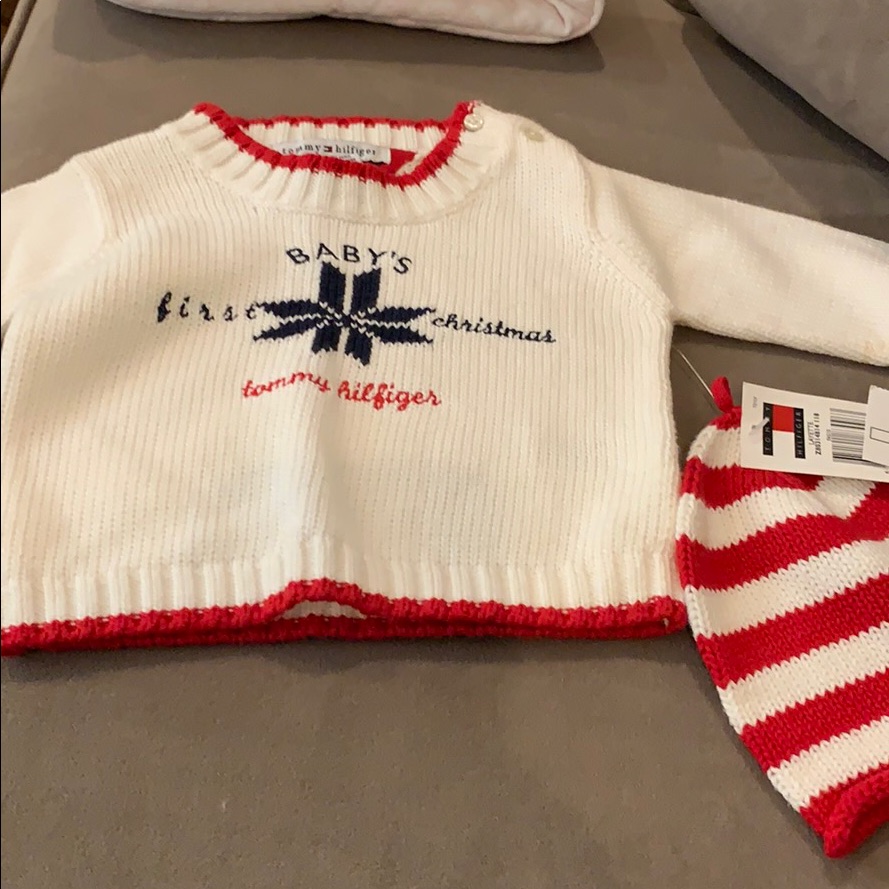 Tommy Hilfiger Christmas Sweater With Beanie